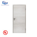 Puerta comercial de madera de madera comercial de UL Puerta de madera resistente al fuego resistente al fuego PVC Puerta de fuego de PVC